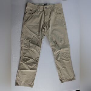 Kuhl Revolvr Pants Mens 33x30 Beige Hiking Outdoor Rugged Casual Workwear